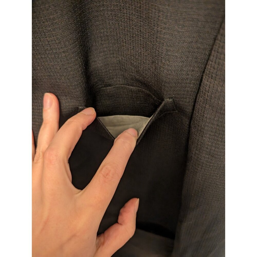 Vintage College Hall Pure Virgin Wool Men's Blazer/Sport Jacket, Black VGC - Picture 4 of 9